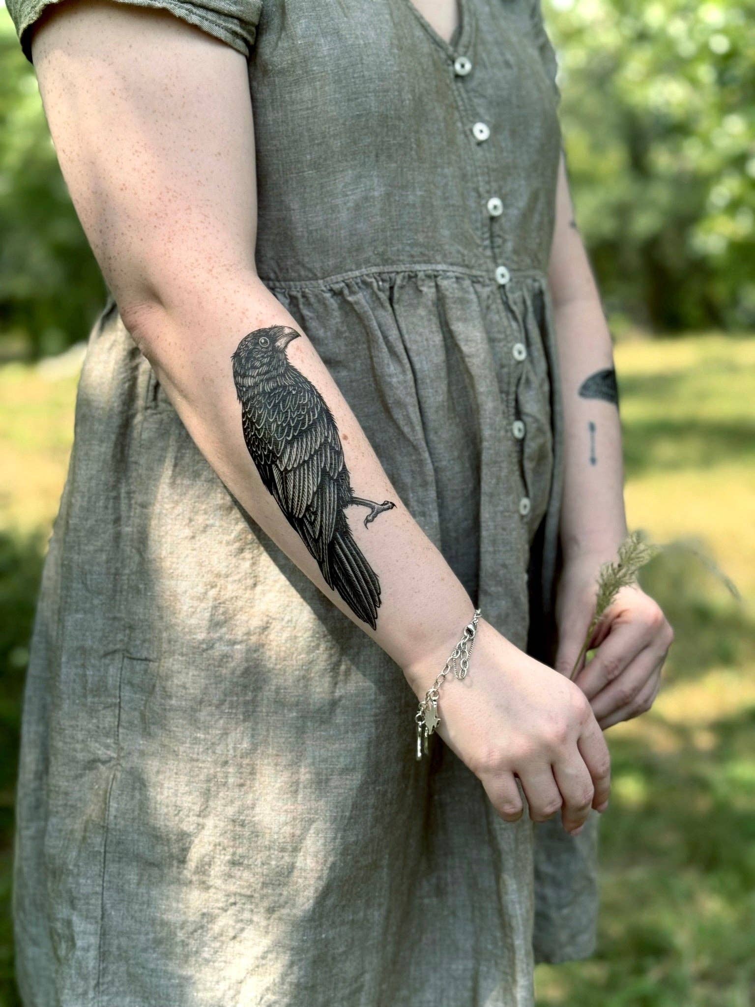 NatureTats - Vente Tatouages temporaires - Tatouage Temporaire Corbeau3