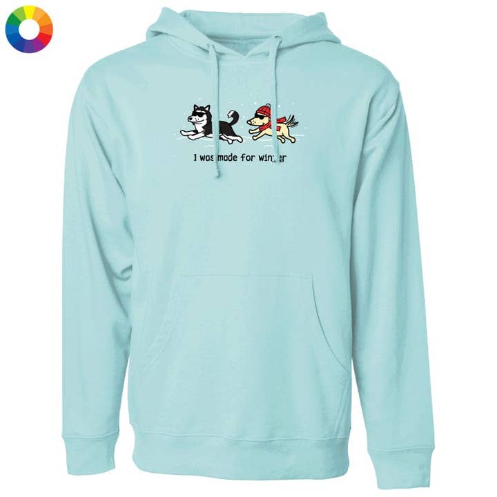 Ik ben gemaakt voor de winter - Sweatshirt Pullover Hoodie voor wholesale door Teddy the Dog