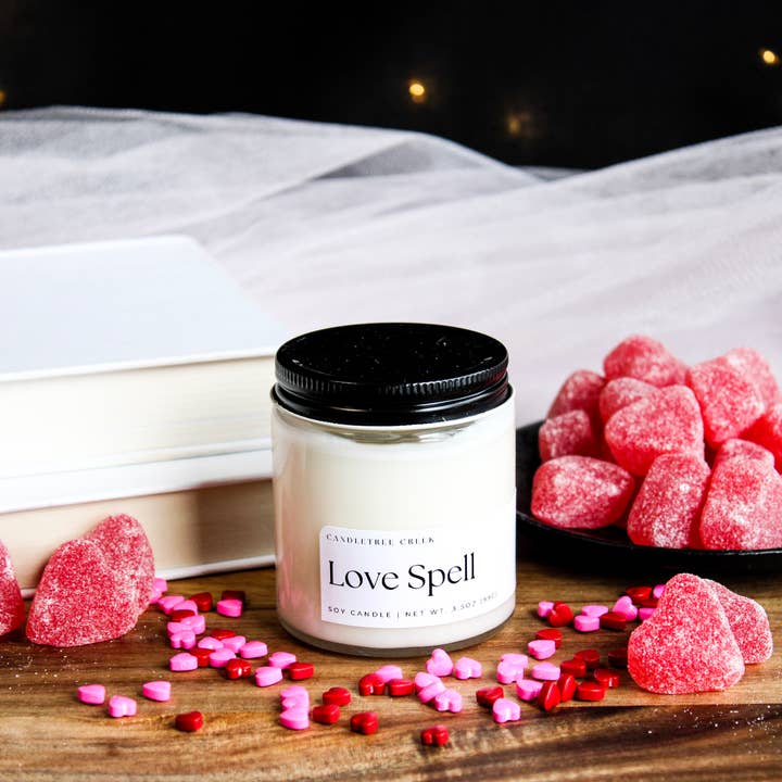 Candletree Creek - Wholesale Jar/Filled Candle - Love Spell 3.5oz Candle