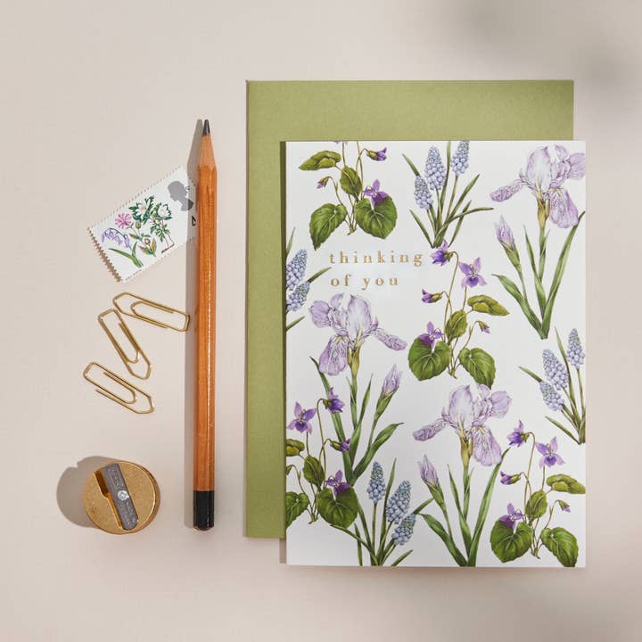 Bountiful Blooms - Thinking of You - Card for wholesale by Catherine Lewis Design