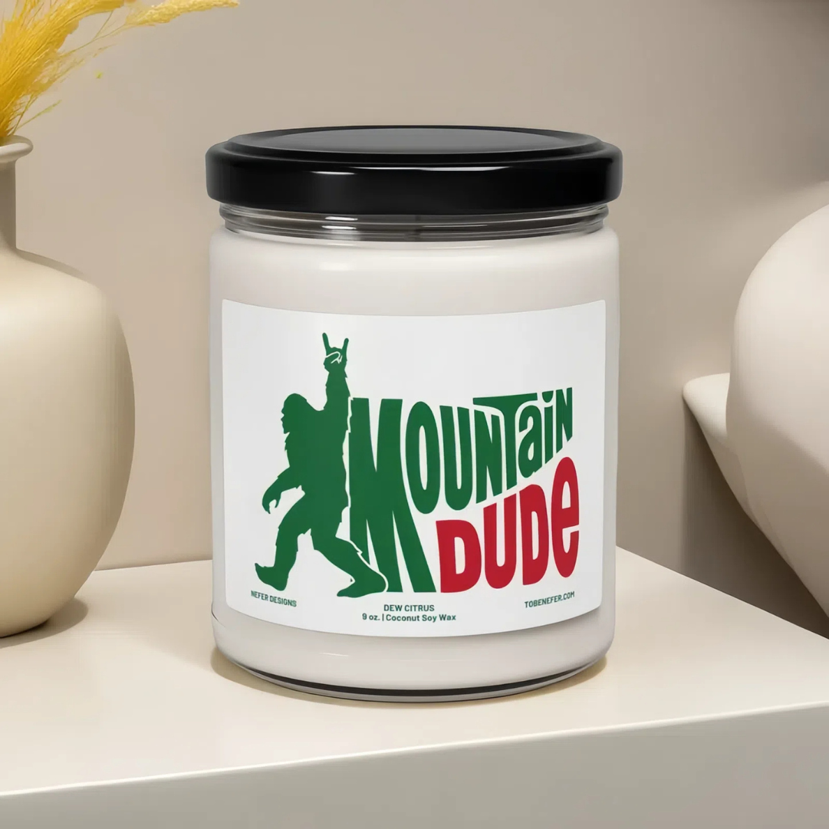 Nefer Designer Candles & Home Decor - Wholesale Jar/Filled Candle - The Mountain Dude | Hand Poured Soda Pop Soy Candle4
