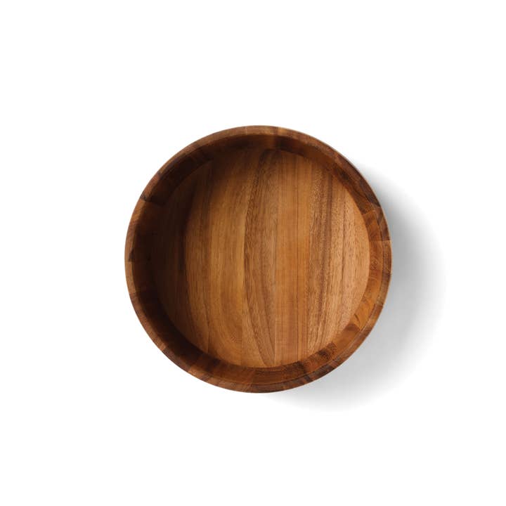 Fox Run Brands - Wholesale Serve Bowl - Ironwood Tulip Fruit Salad Bowl, Acacia, 12.5 x 12.5 x 5.55