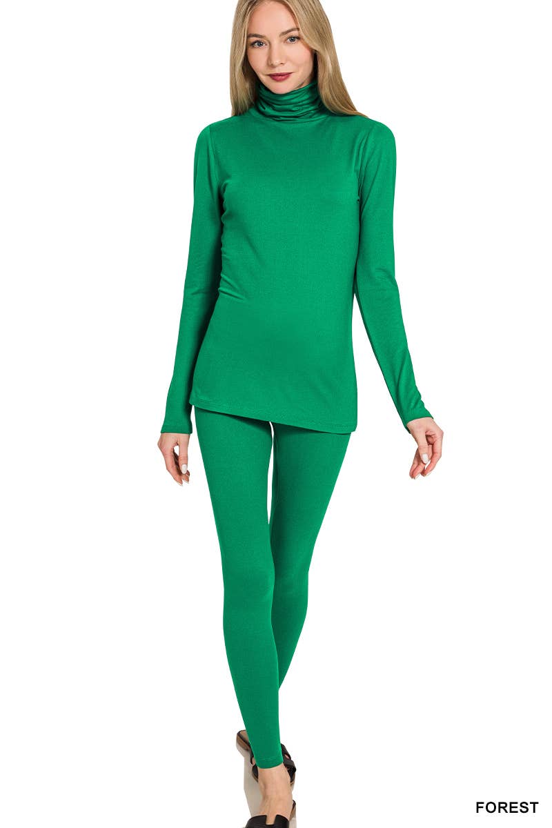 42POPS - Wholesale Athletic/Lounge Leggings - Women's - .SI-18546 Mock Neck Top & Leggings 2 Pc Set15