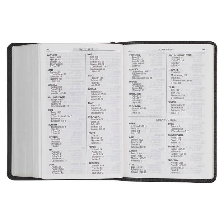 Christian Art Gifts - Wholesale Religion - KJV Bible Compact LP Faux Leather, Black8