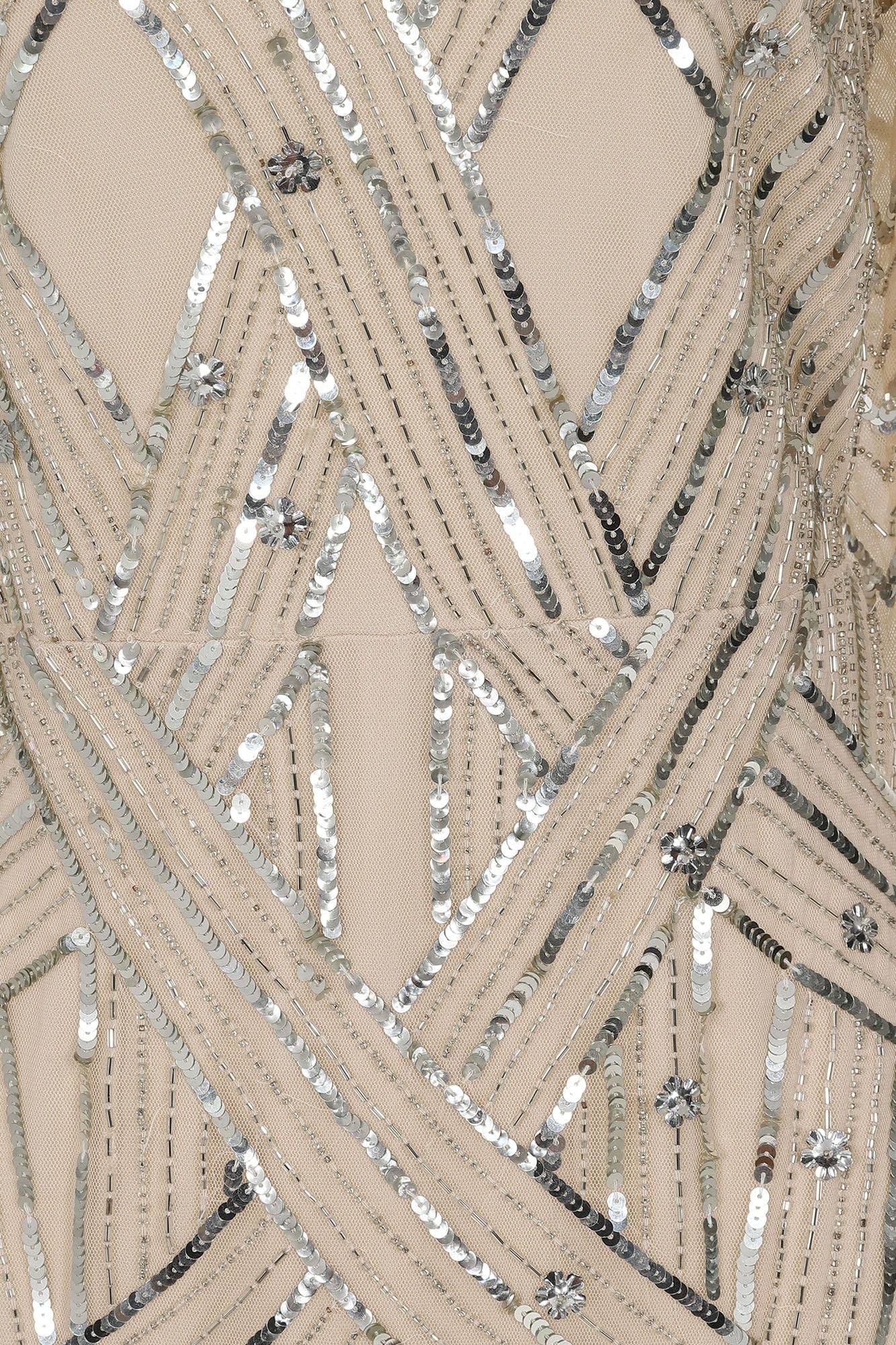 Lorraine Champagne Embellished Maxi Dress for wholesale on Faire1