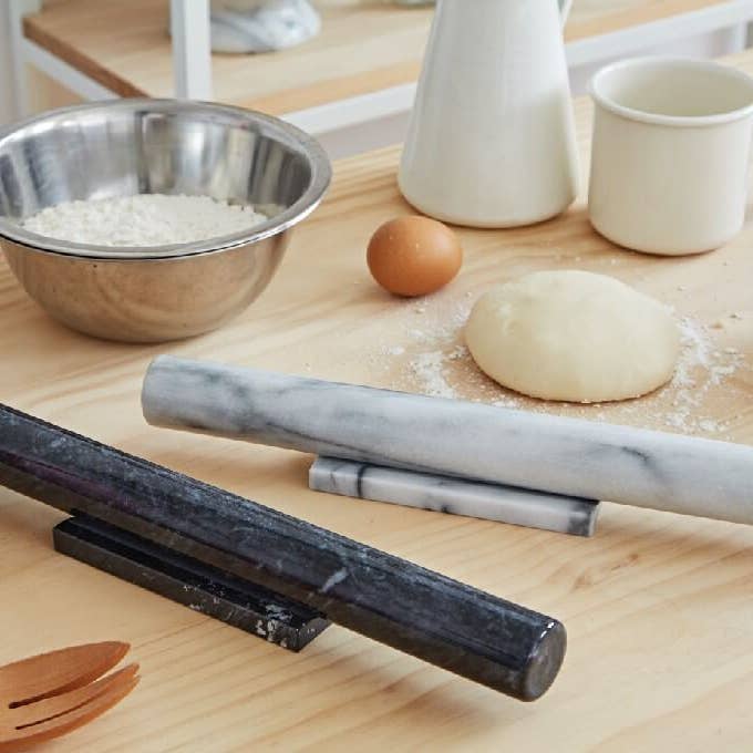 Artifacts Trading Company - Wholesale Rolling Pin - Marble Rolling Pin with Stand – 12" Straight9