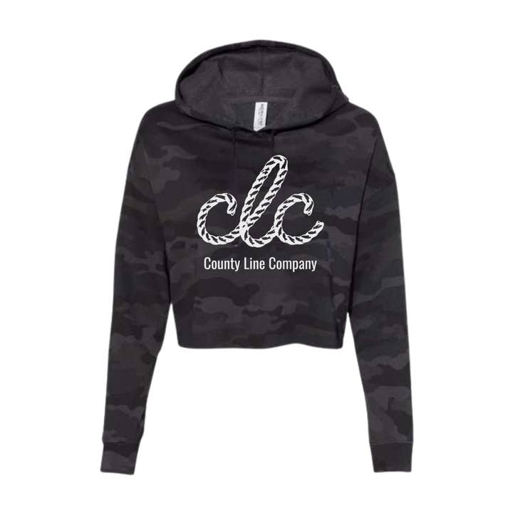 Envy Camo Cropped Hoodie for wholesale by County Line Company