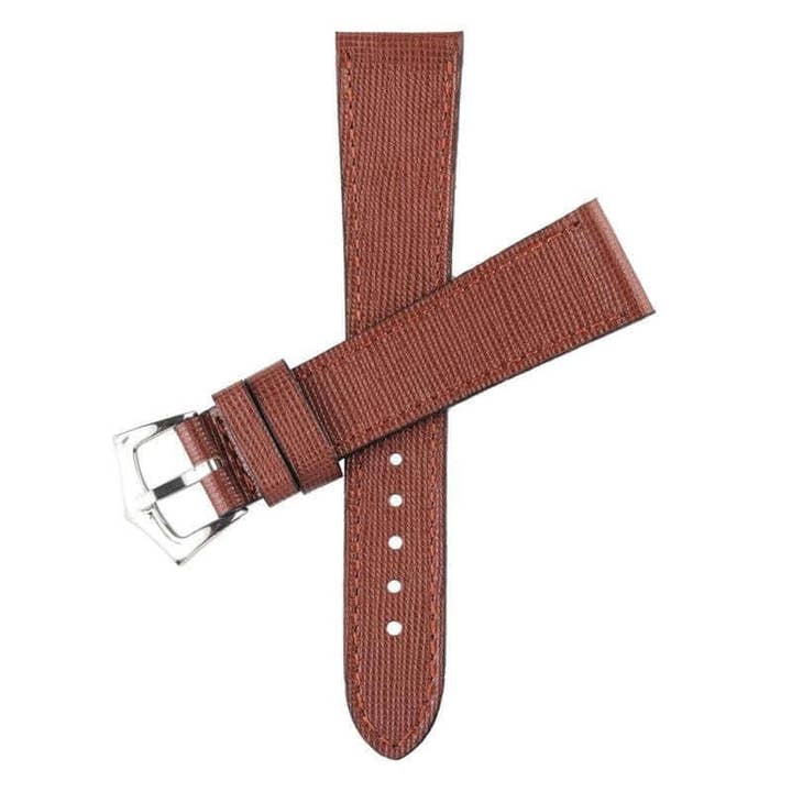 Burgundy Saffiano Leather Watch Strap for wholesale by MilanoStraps