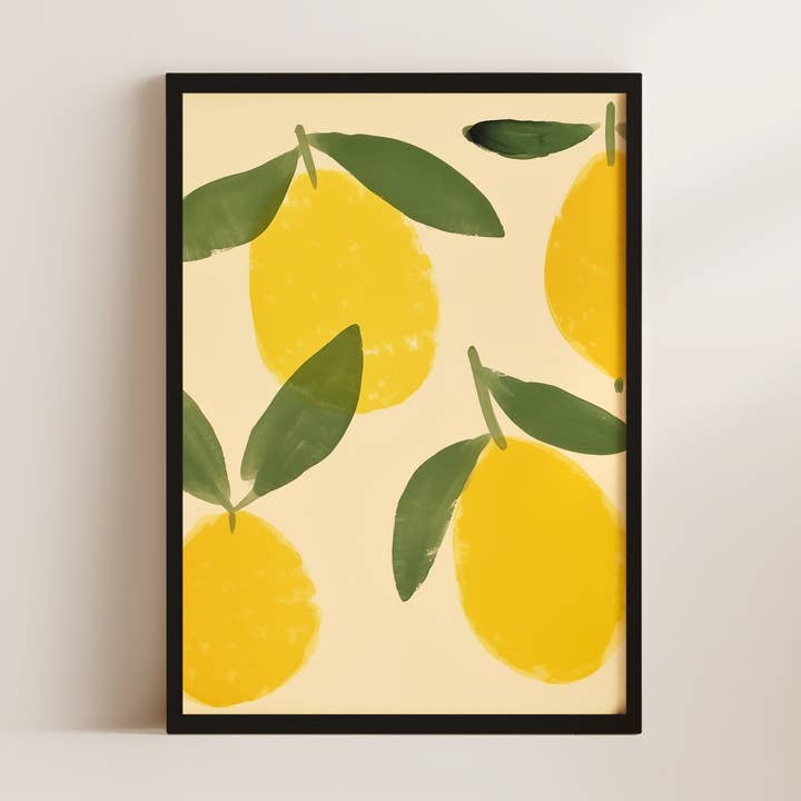 Citroenen Kunst Wandkunst Print voor wholesale door Alluvion