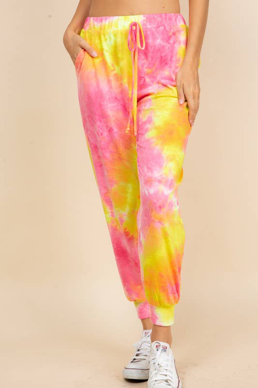 Emerald Collection - Vendita all'ingrosso Pantaloni sportivi/da jogging loungewear - Donna - ETP-736 Pantaloni da jogger French Terry Tie Dye2