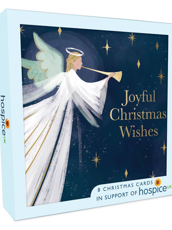 Ängel med horn - Julkort - Hospice - Second Nature för wholesale av Second Nature Ltd