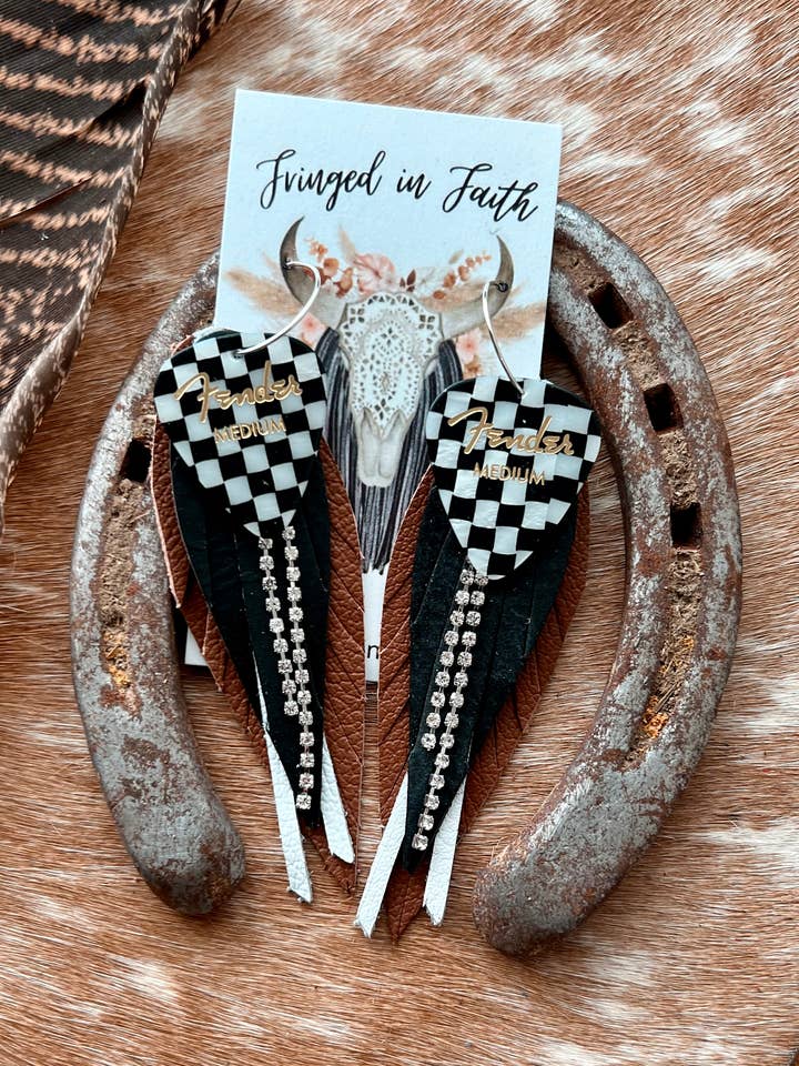 Checked Out Fringe | Brown for wholesale by Fringed In Faith