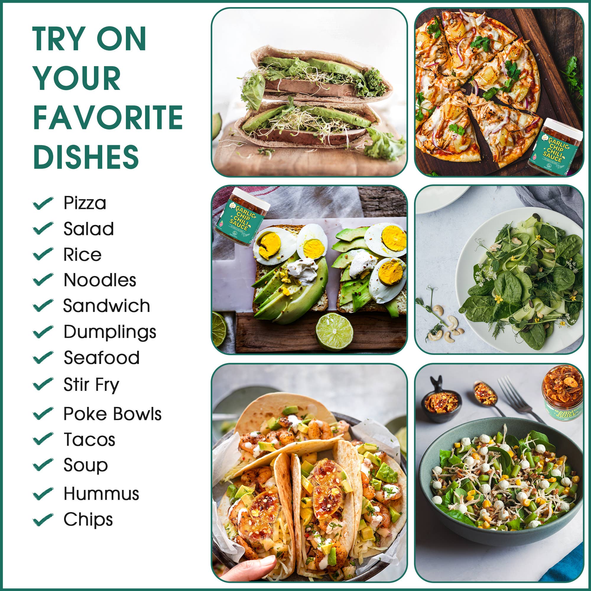 SAUCE UP NEW YORK - Wholesale Sauce - 100% All-Natural Vegan Garlic Chip Chili Sauce - Topping!5