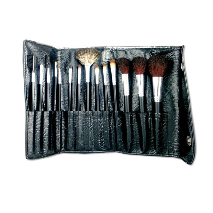 sesioMWorld - M·O·I Professional - Wholesale Makeup Brush Set - Professional brush blanket natural hair 14 units