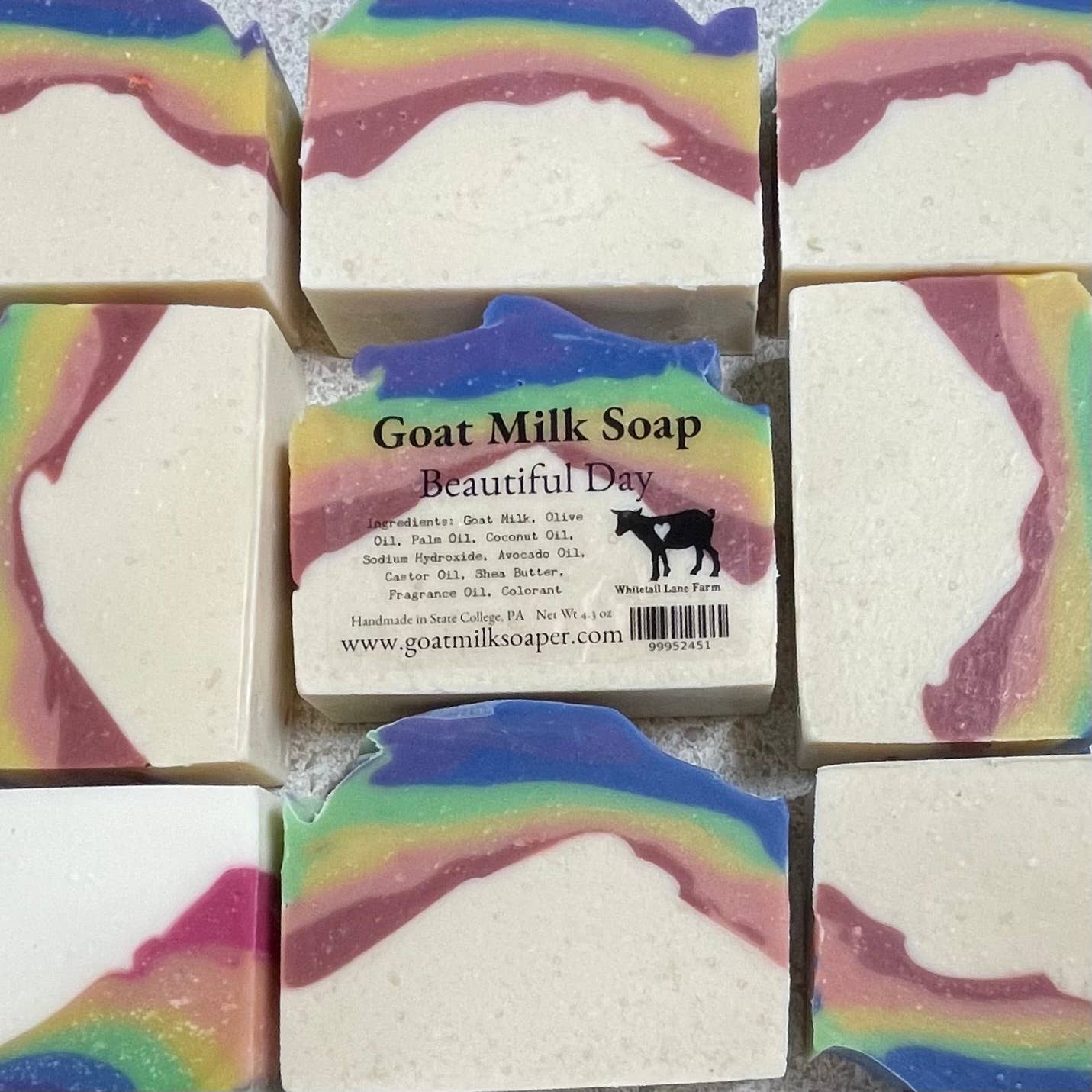 Whitetail Lane Farm Goat Milk Soap - Vente Pains de savon - Savon au lait de chèvre Beautiful Day2