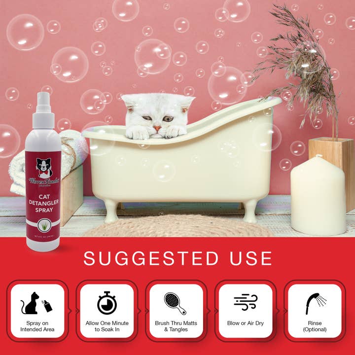 Warren London Dog Products – Produtos de higiene - Cão por atacado – Spray Desembaraçador Cat - Sem Perfume3
