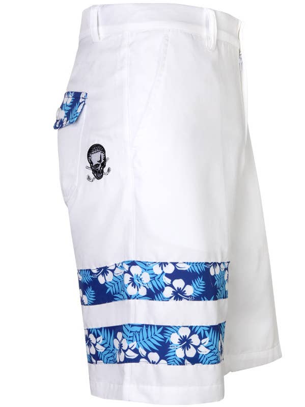 Calções de golfe masculinos Zuma ProCool (Zuma White- Zuma) por atacado de Tattoo Golf Clothing