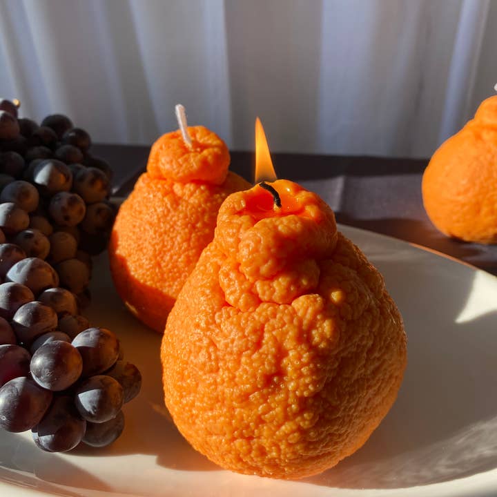 Orange Large Sumo Citrus Candle for wholesale on Faire