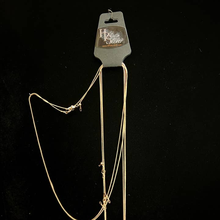 Lot de 5 chaînes en or rose pour la vente par HPSilver, LLC