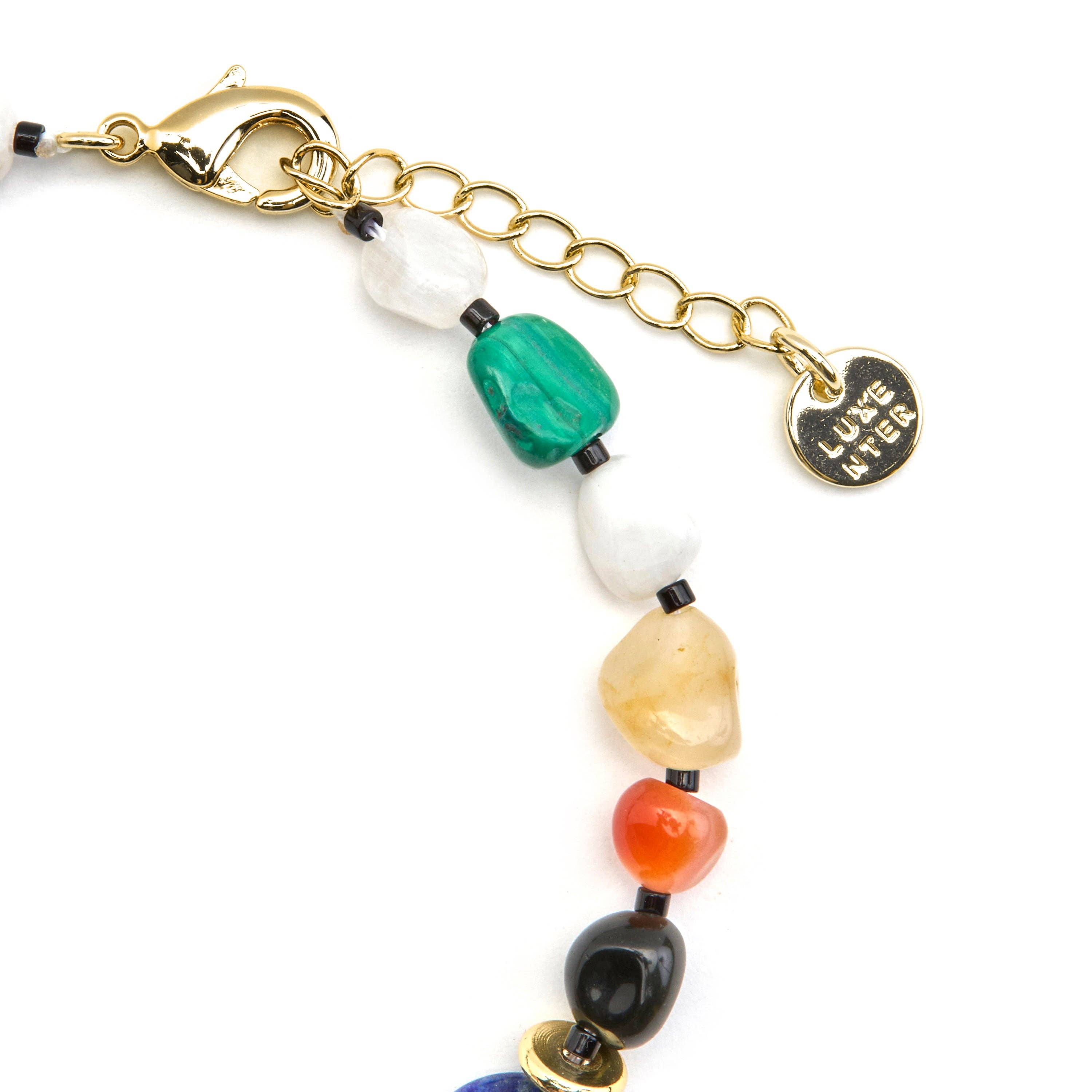 Luxenter - Wholesale Beaded Bracelet - Pulsera con Multicolor Piedra Natural acabado oro 18k - Ilisen3