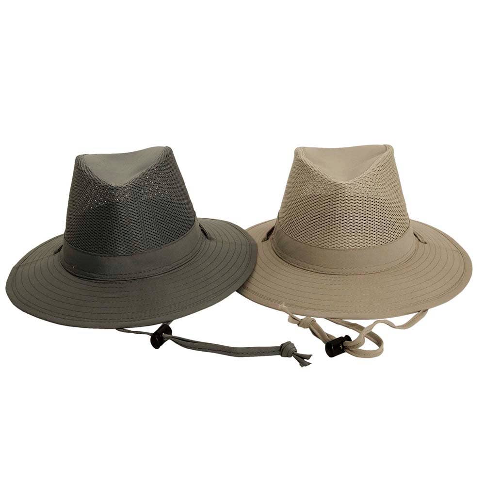American Hat Makers – Chapéu de caminhada – Unissexo por atacado – Chapéu de Sol Safari Outdoor - Estilo Pescador - (Pré-embalagem de 12)4