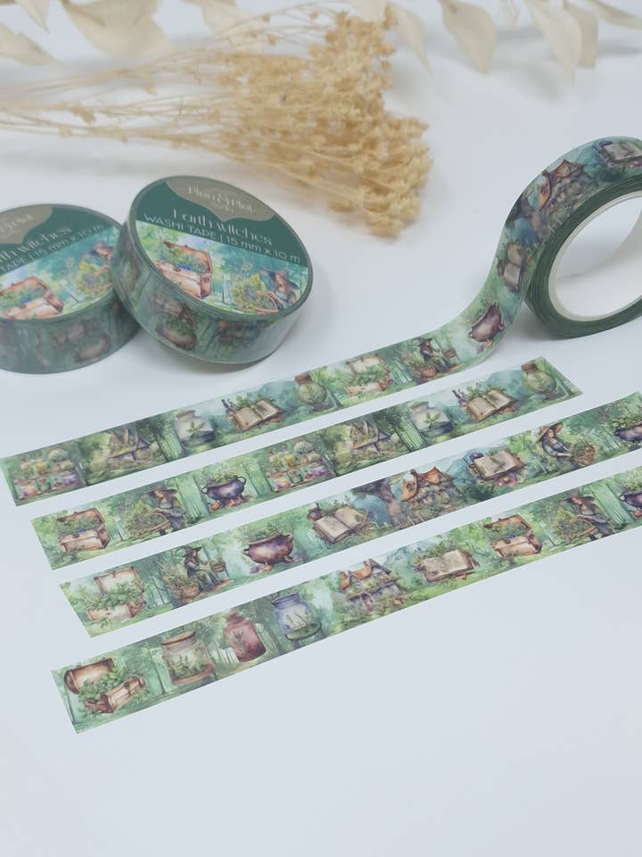 Sorcières de la Terre | Ruban washi pour la vente par Plan & Plot Studio