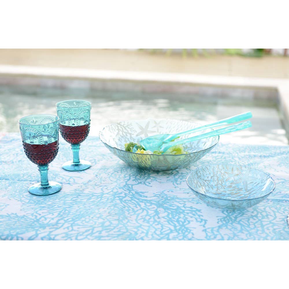 AULICA - Wholesale Serve Bowl - Sea blue glass salad bowl 33x33x9cm2