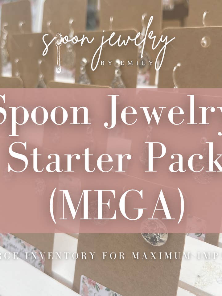 Spoon Jewelry Starter Pack (MEGA) - Grande inventario per la vendita all'ingrosso da parte di Spoon Jewelry By Emily