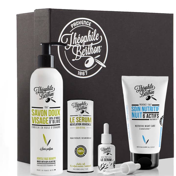 BEAUTIFUL AND COMFORTABLE IN HER SKIN SET for wholesale by Theophile Berthon