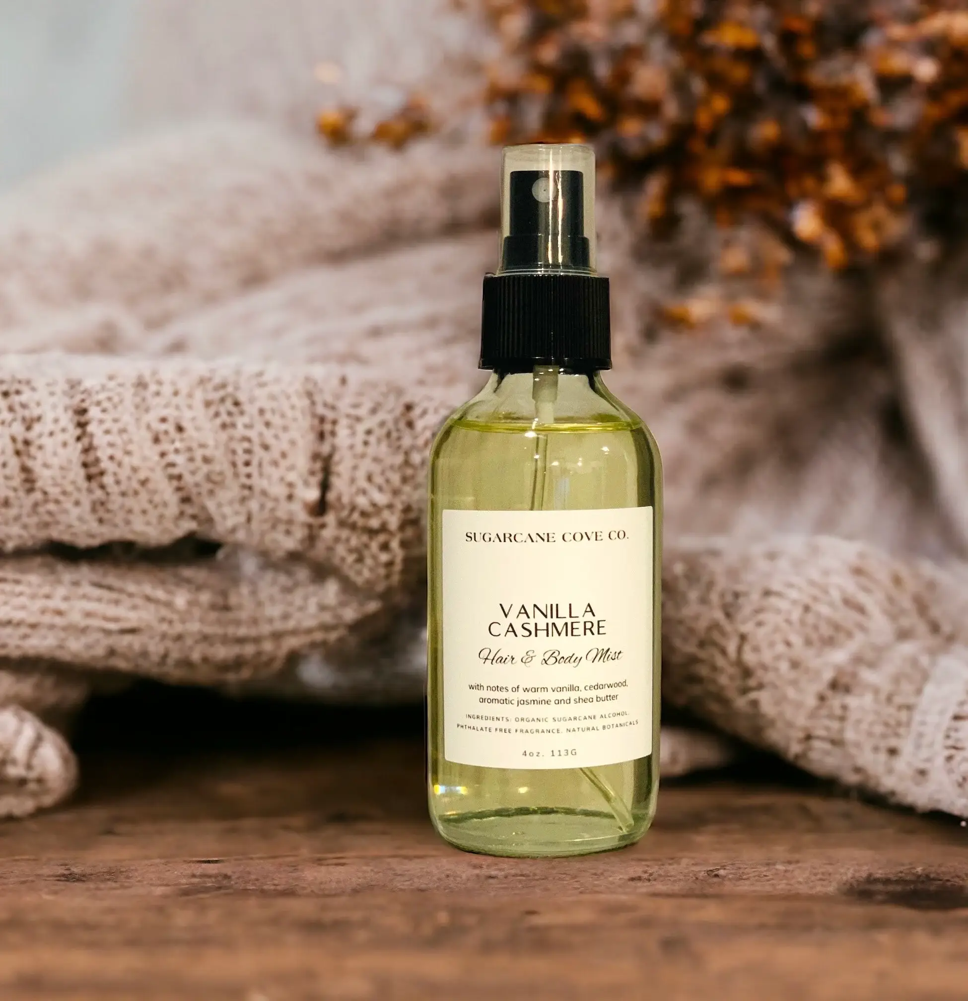 Sugarcane Cove Company - Wholesale Face & Body Mist/Water - 4oz - AROMATHERAPY HAIR + BODY MISTS | Organic Sprays 1