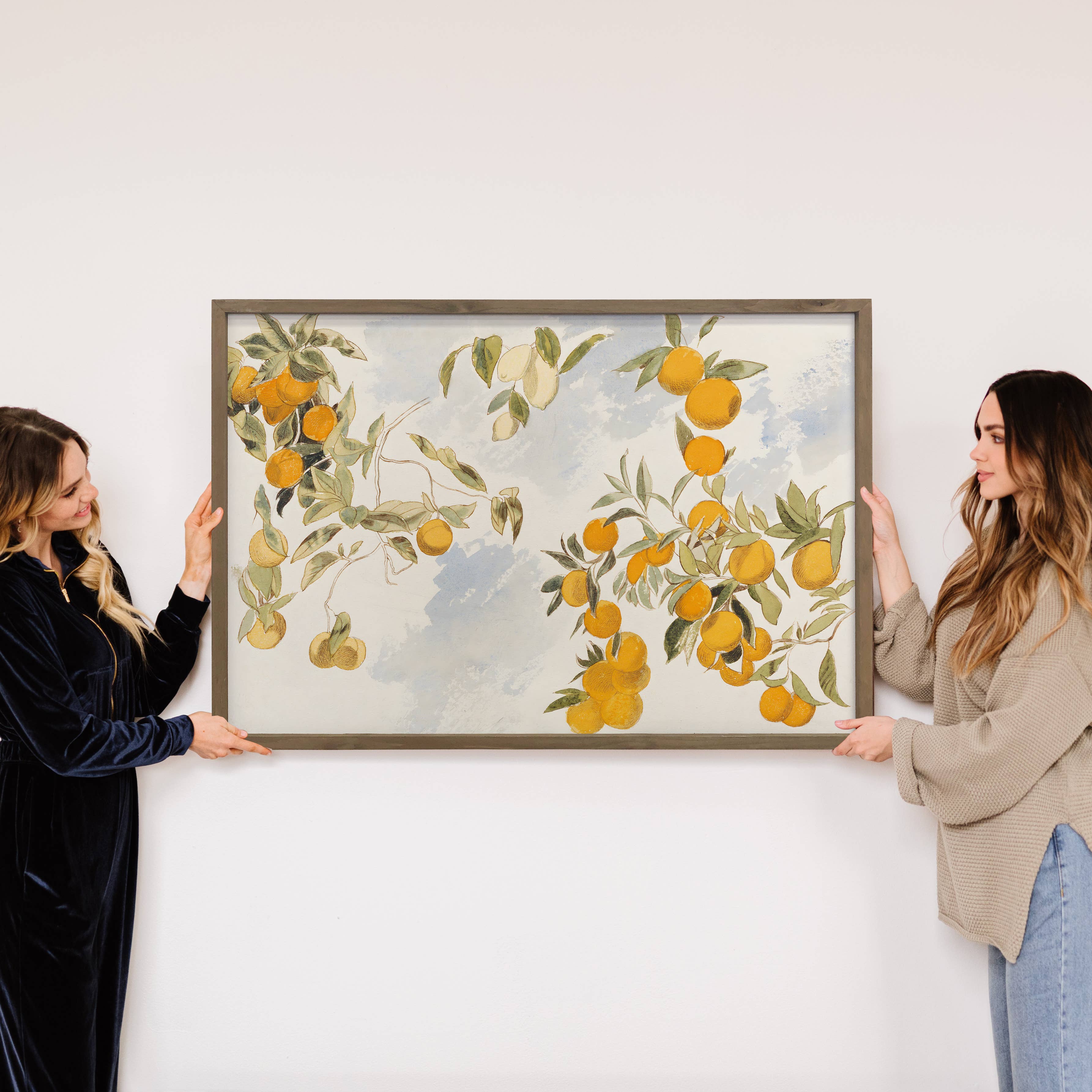 Hangout Home - Wholesale Art Print - Vintage Clementines - Framed Canvas Wall Art1