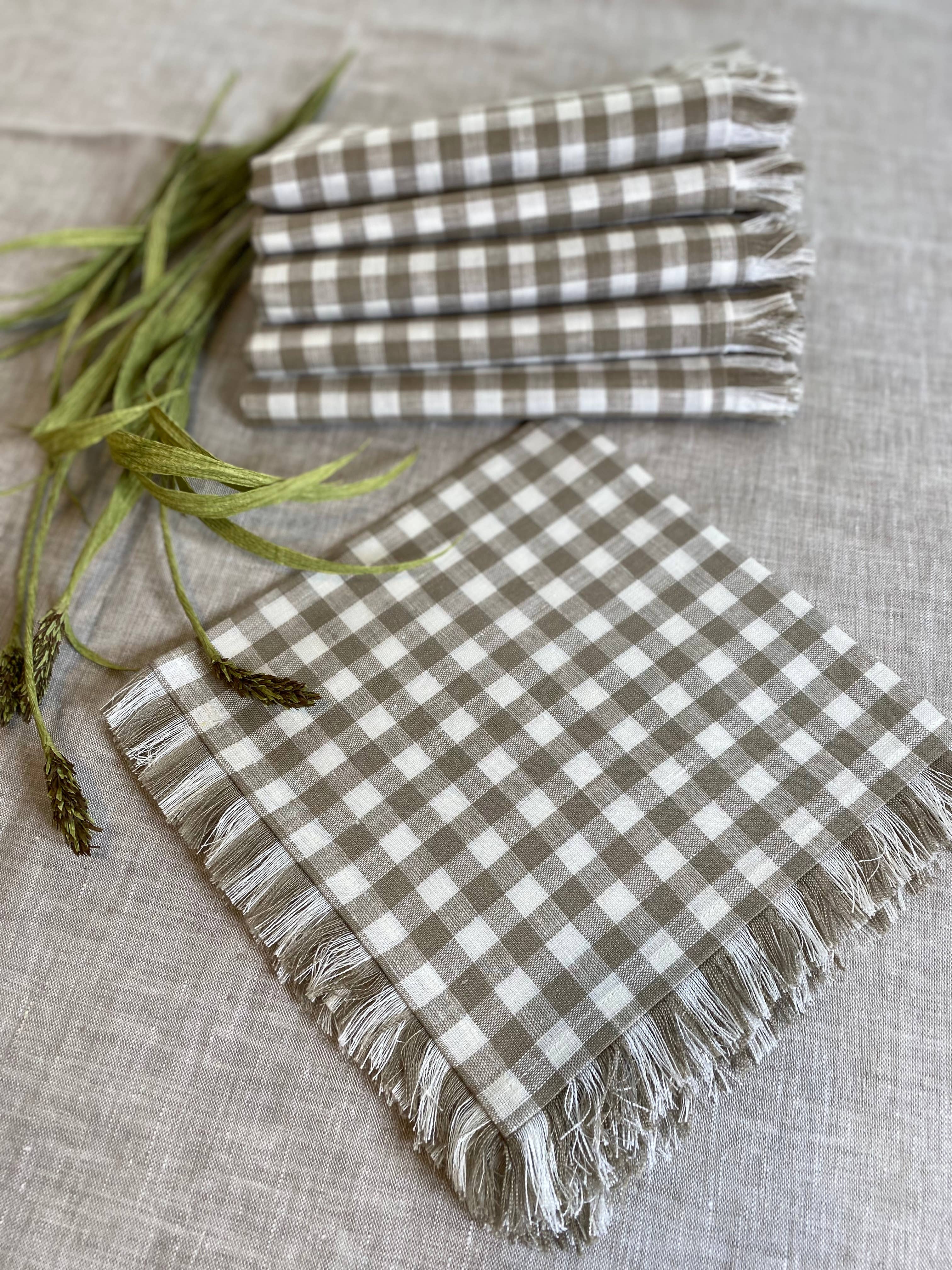 KEY LOOK1916 MILANO - Wholesale Dinner & Cloth Napkin - Linen napkins with fringes7