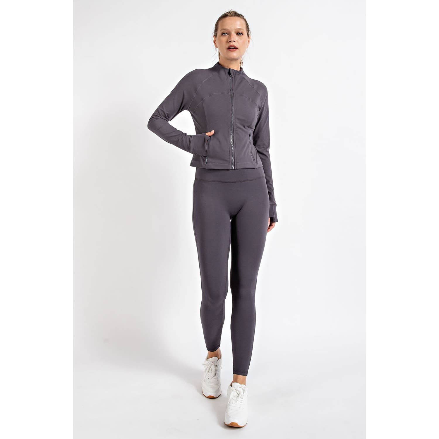 Rae Mode - Wholesale Athletic Jacket - Women's - BUTTER LONG SLEEVE CROP DEFINE JACKET35