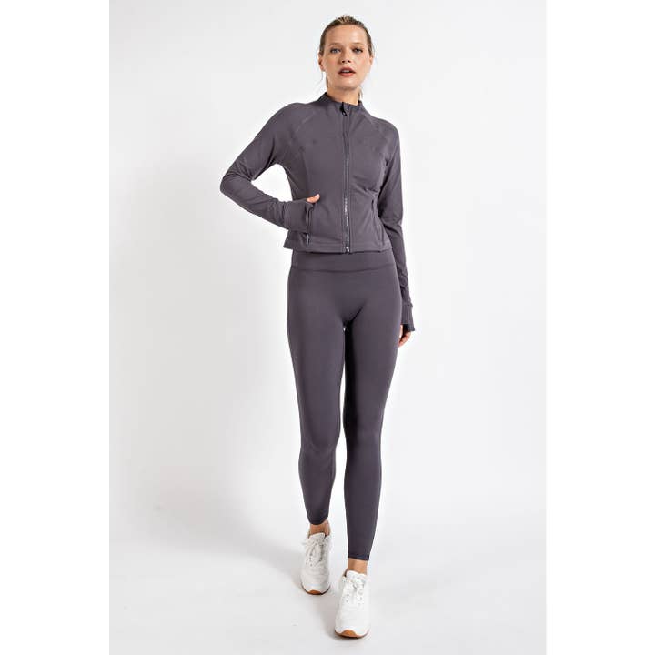 Rae Mode - Wholesale Athletic Jacket - Women's - BUTTER LONG SLEEVE CROP DEFINE JACKET35
