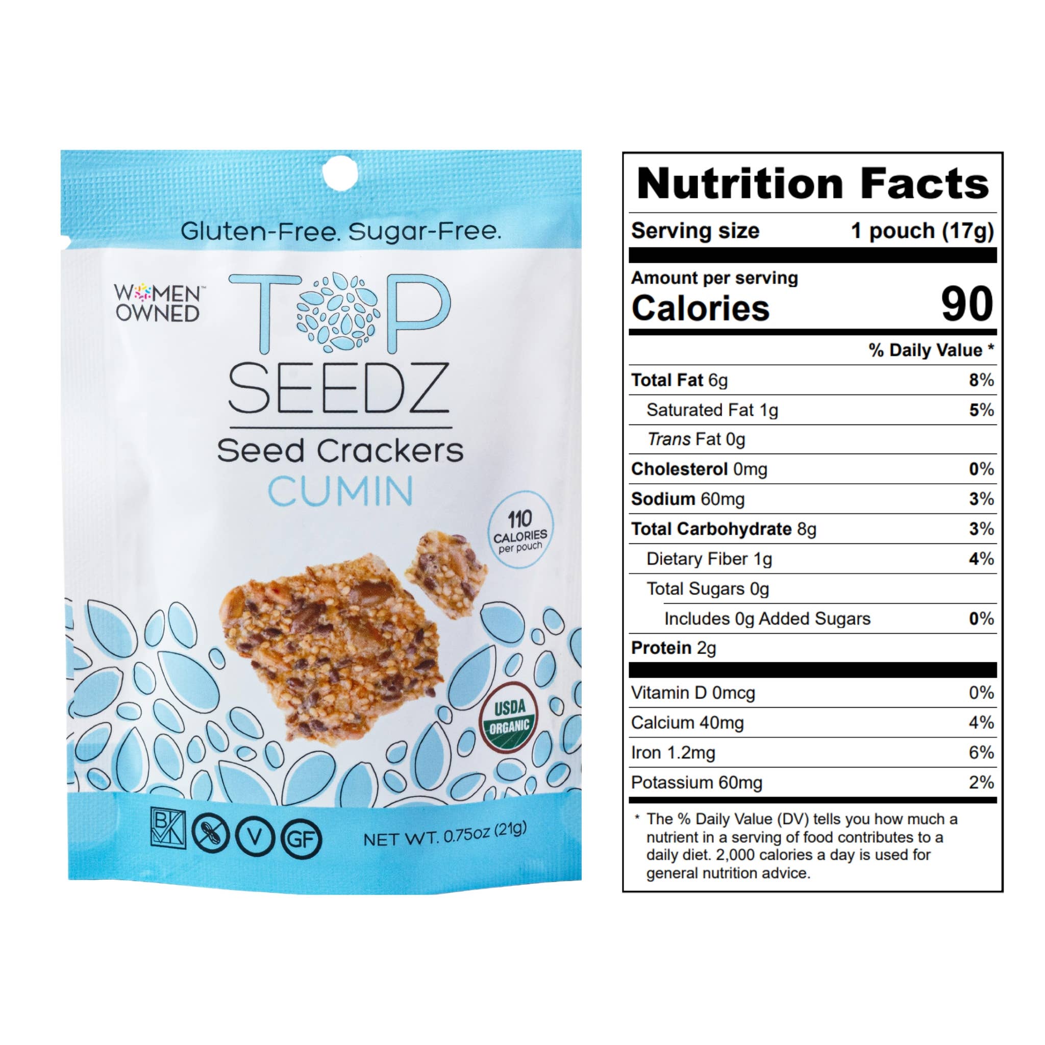 Top Seedz - Wholesale Crackers - Snack Pack Crackers - 0.75 oz Pouches -30 per case3