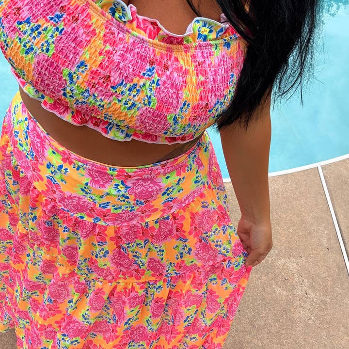 Bañador de 3 piezas Bahama con falda para venta al por mayor de Gabriel Clothing Co