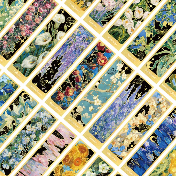 Magnifique Hearts - Wholesale Bookmark - Floral Art Bookmarks – Vintage Botanical Designs
