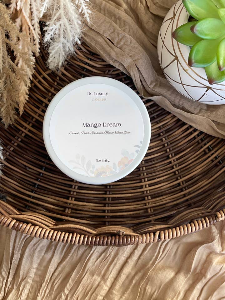 Mango Dream - Vela em Lata de Viagem de 5 oz por atacado de DS Luxury Candles