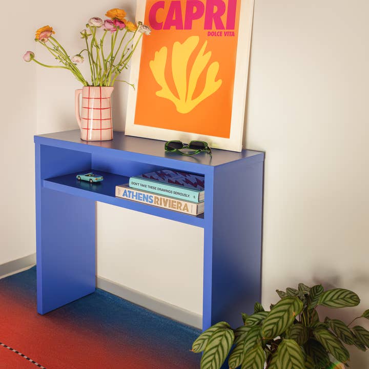 Really Nice Things - Wholesale Console Table - Prussian blue laminated board console 3cm 80x30cm2