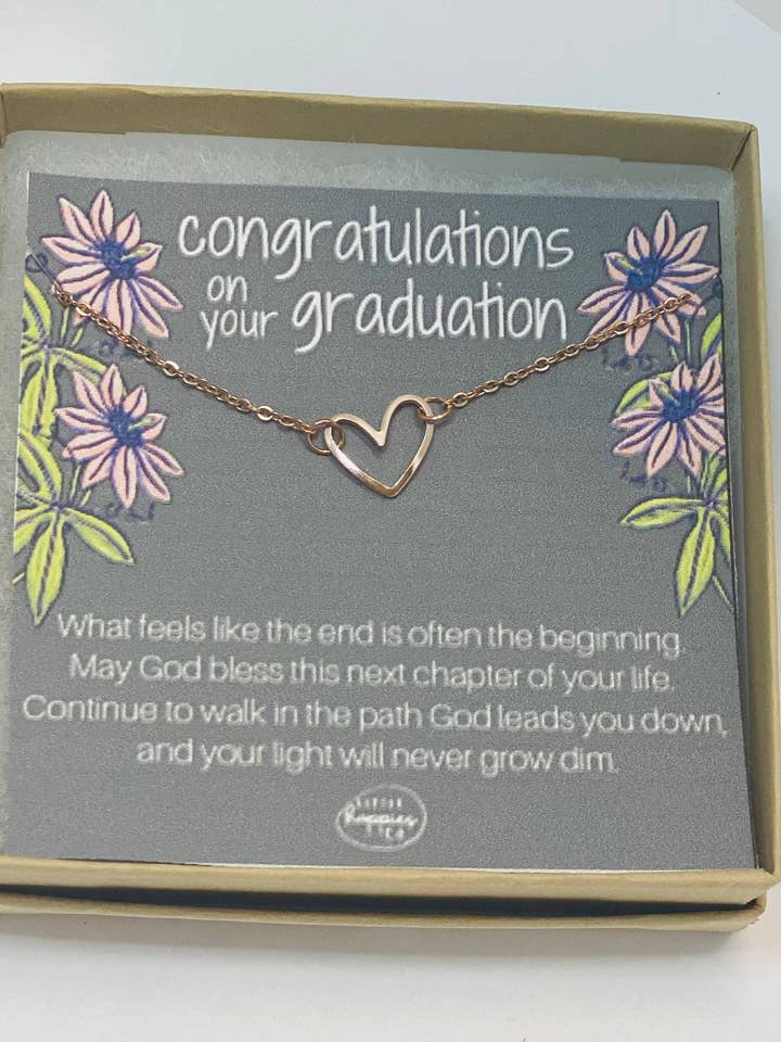College graduation necklace, Grad gift, Grad gifts for her, Grad gifts for girls, Graduation necklace gift, Graduation necklace for daughter for wholesale by Little Happies Co