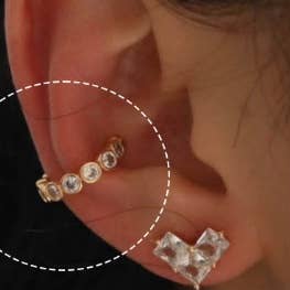 VB&CO Designs Handmade Jewelry - Wholesale Cuff/Wrap Earrings - Ear cuff crystal silver gold trendy jewelry earring hip