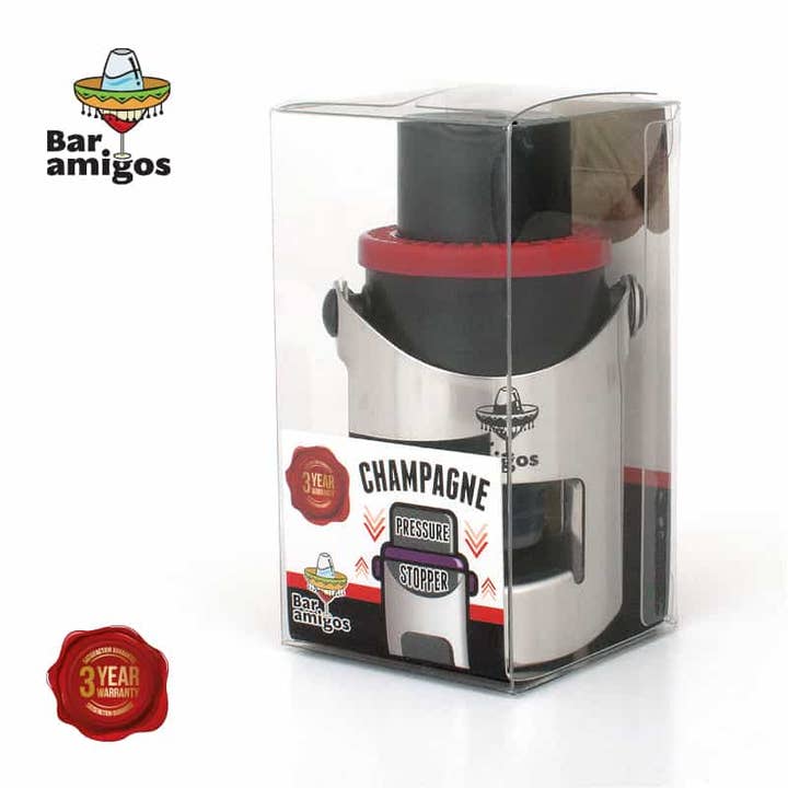 Wholesale Gifts Tomorrow – wholesale Wine stopper – Bar Amigos Wine Champagne Savers Pressure Stopper Red1