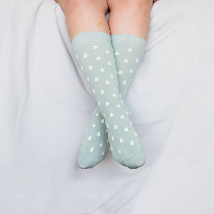 Joode - Wholesale Socks – Women's - Raindrop - Sage2
