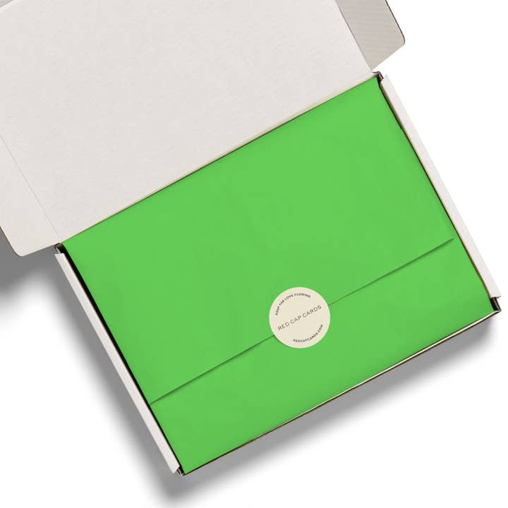Red Cap Cards - Vendita all'ingrosso Carta velina - Carta velina verde neon