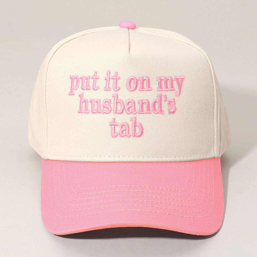 Sensibling Corp. - Wholesale Baseball Cap - Women's - PUT IT ON MY HUSBANDS TAB Embroidered Baseball Cap17