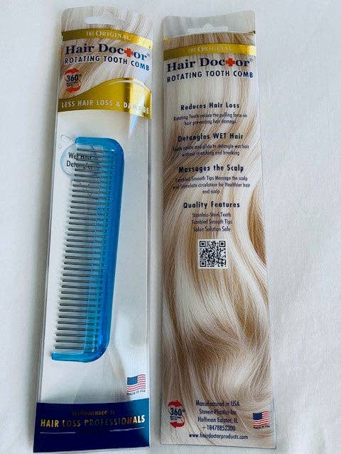 Original Hair Doctor - Wholesale Hair Brush/Comb - Pocket Comb with Rotating Pins Reduces Hair Damage10