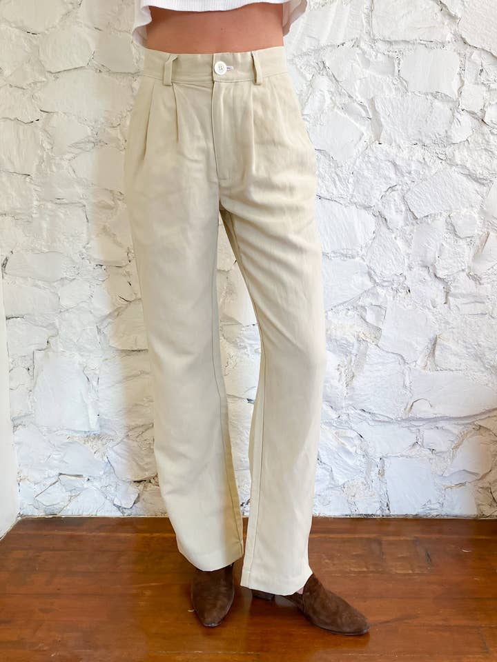 The Pants - Khaki Tencel for wholesale by Scout