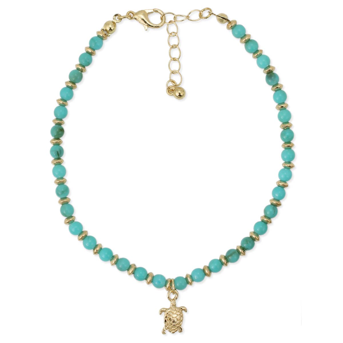 ZAD - Wholesale Anklet - Coastal Charm Turtle Charm Anklet1