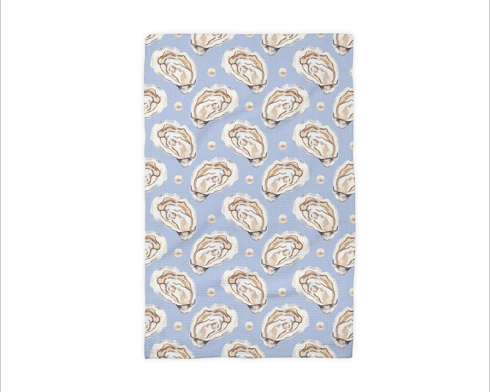 Canary Road - Wholesale Tea Towel - Oyster Shell Nautical Coastal Beach Ocean Kitchen Towel1