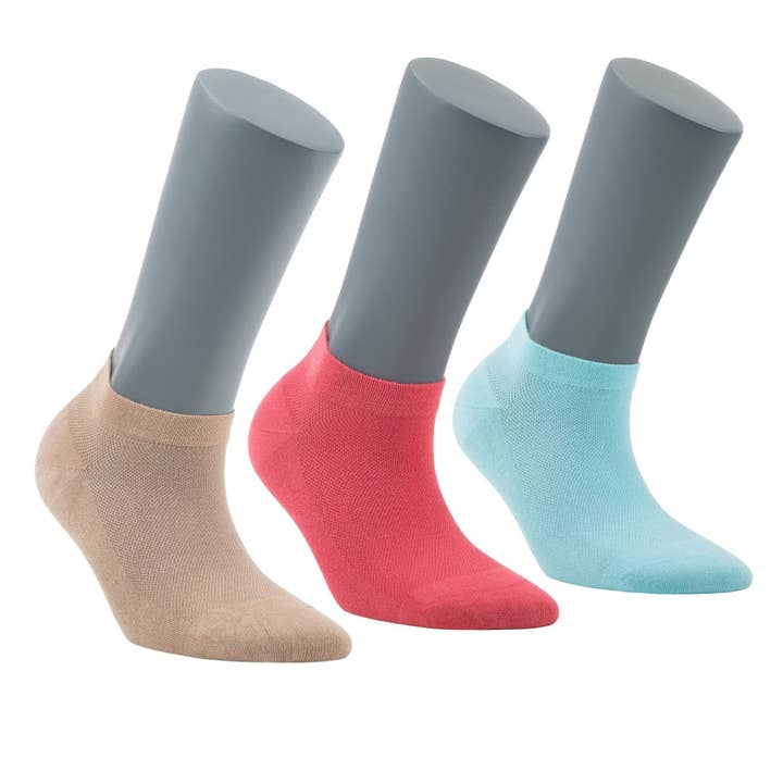 Bambooven - Wholesale Socks - Women's - Women’s Bamboo Ankle Socks 12-Pack - 5458